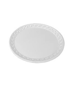 BANDEJA ISOPOR BRANCO ESPECIAL RENDADO 21CM