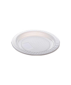 PRATO COPOPLAST RASO 15CM BRANCO 10 UNIDADES