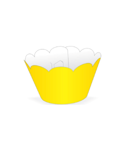 BABADO PARA CUPCAKE TOYS AMARELO 12 UNIDADES