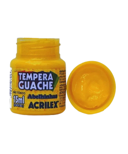 TEMPERA GUACHE AMARELO 15ML ACRILEX 