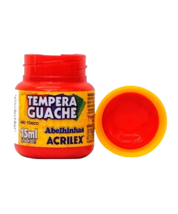 TEMPERA GUACHE VERMELHO FOGO 15ML ACRILEX 