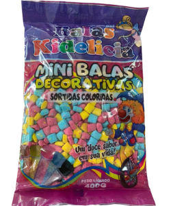 MINI BALA KIDELICIA COLORIDA 400G