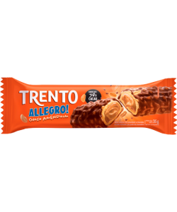 WAFER PECCIN TRENTO ALLEGRO CHOCOLATE E AMENDOIM 35G