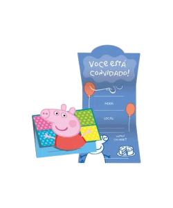 CONVITE PEPPA PIG 8 UNIDADES REGINA 