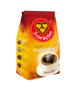 CAFÉ TRADICONAL 3 CORAÇÕES 500G