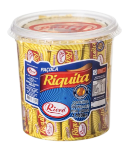 PAÇOCA RIQUITA ROLHA 750G 50 UNIDADES