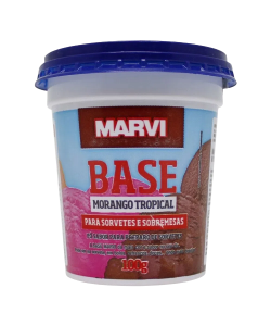 BASE SORVETE MORANGO TROPICAL MARVI 100G