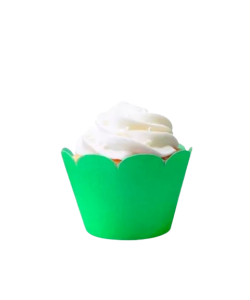 BABADO PARA CUPCAKE DAFESTA VERDE BEBÊ 40 UNIDADES