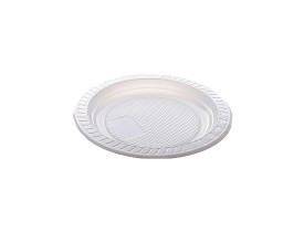 PRATO COPOPLAST RASO 15CM BRANCO 10 UNIDADES