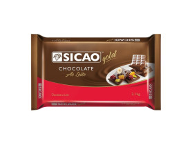 CHOCOLATE BARRA AO LEITE SICAO GOLD 2,1KG