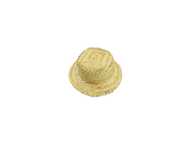 CHAPEU PALHA ARRANJO BONECA DOG 13X3,5CM