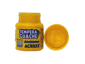 TEMPERA GUACHE AMARELO 15ML ACRILEX 