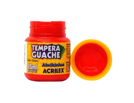 TEMPERA GUACHE VERMELHO FOGO 15ML ACRILEX 