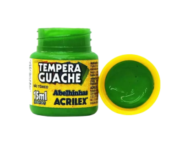 TEMPERA GUACHE VERDE FOLHA 15ML ACRILEX 