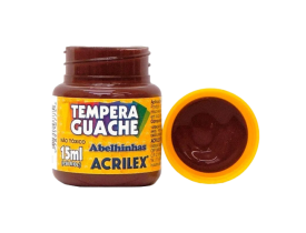 TEMPERA GUACHE MARROM 15ML ACRILEX 