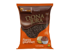 FLOCOS CHOCOLATE MACIO ESCURO DONA JURA 1,005KG 