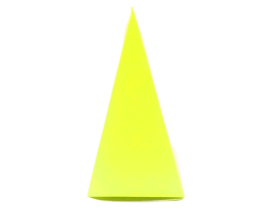 CAIXA CONE LISO AMARELO 08 UNIDADES TOYS