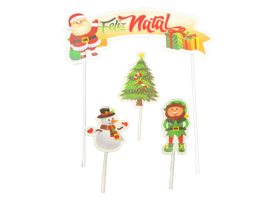 TOPO DE BOLO FELIZ NATAL TOYS