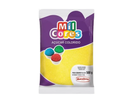 AÇÚCAR MIL CORES AMARELO MAVALÉRIO 500G