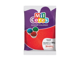 AÇÚCAR MIL CORES VERMELHO MAVALÉRIO 500G