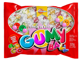 CHICLETE GUMMY BALL TOFFANO 320G