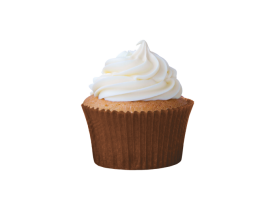 FORMINHA CUPCAKE MARROM  MAGO 45 UNIDADES