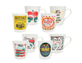 CANECA PORCELANA M?E 290 ML SORTIDA