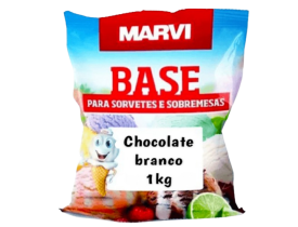 BASE SORVETE MARVI CHOCOLATE BRANCO 1KG