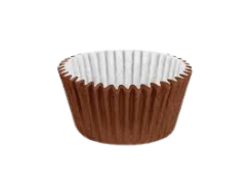 FORMA CUPCAKE REGINA MARROM 45 UNIDADES