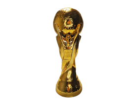 TROFÉU NEOTRENTINA MUNDIAL DOURADO METALIZADO 31CM 