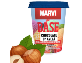 BASE SORVETE CHOCOLATE AVELÃ MARVI 80G