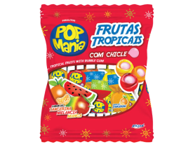 PIRULITO POP MANIA FRUTAS TROPICAIS 600G