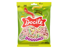 BALA  MINHOCAS AZEDAS 900G DOCILE DOCIGOMA