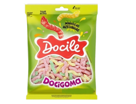 BALA  DOCILE DOCIGOMA MINHOCAS AZEDINHA 220G