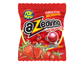 PIRULITO POP MANIA AZEDINHO MORANGO 600G