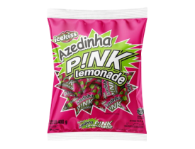 BALA AZEDINHA PINK LEMONADE 400G ICEKISS 