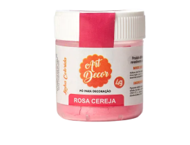 PÓ PARA DECORAÇÃO ARTDECOR ROSA CEREJA 4G