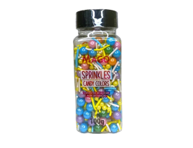 CONFEITO AÇÚCAR SPRINKLES CANDY 100G MAGO 