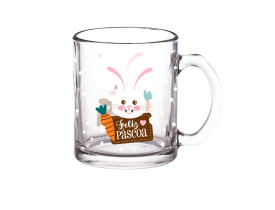 CANECA PÁSCOA COELHO CENOURA 340ML